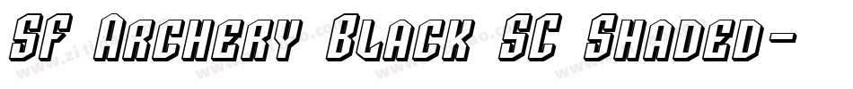 SF Archery Black SC Shaded字体转换
